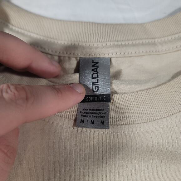 Princess Jasmin Gildan Crew Neck Graphic T Shirt Mens Size Medium M Beige - Picture 3 of 9